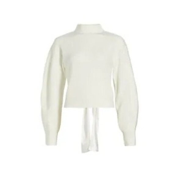 Design History Rib Knit Tie Back Sweater - Picture 3 of 7